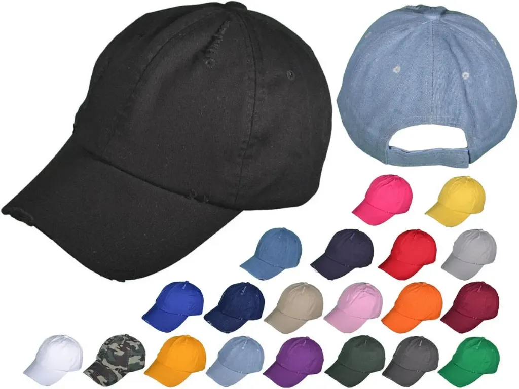 [21872-DTF] Custom DTF Hat – Vintage Distressed Dad Hat (21872)
