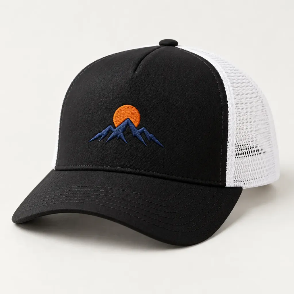 [3025-EMB] Custom Embroidered Hat – Foam-Front 5-Panel Trucker (3025)