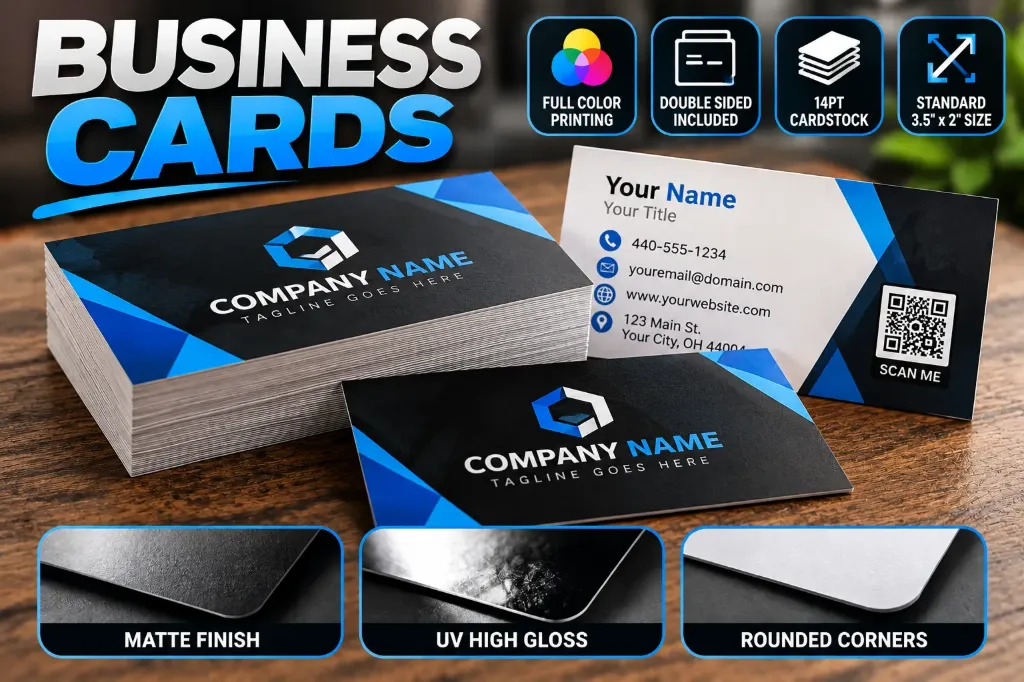 14pt 3.5x2 inch Business Card